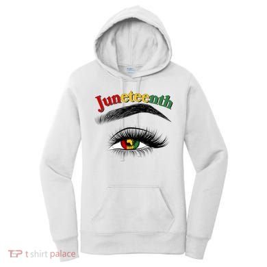 Juneteenth African American Woman Eye Women's Hoodie