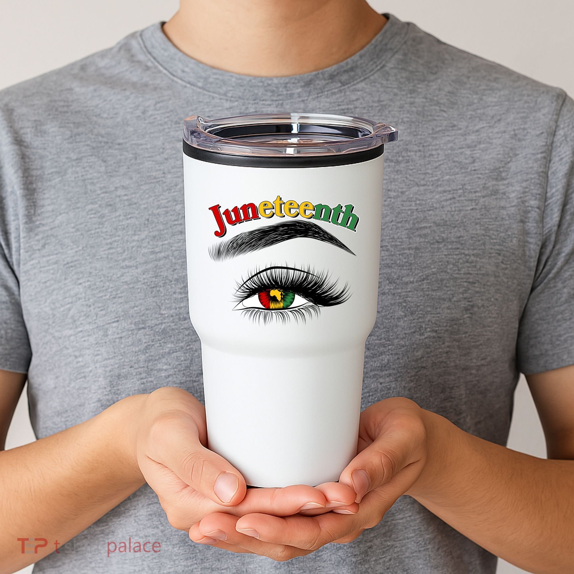 Juneteenth African American Woman Eye Tumbler