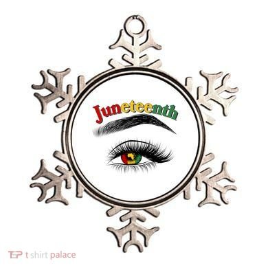Juneteenth African American Woman Eye Ornament