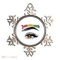 Juneteenth African American Woman Eye Ornament thumb 0