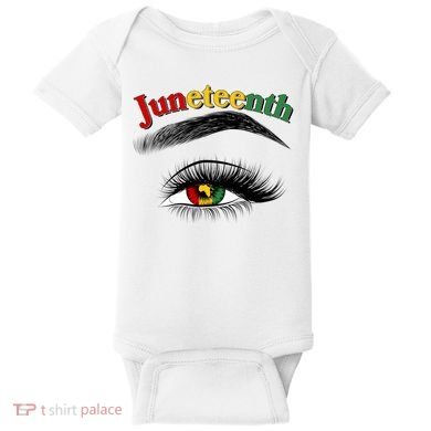 Juneteenth African American Woman Eye Baby Bodysuit
