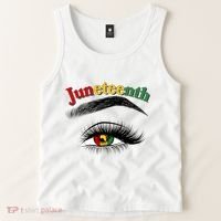 Juneteenth African American Woman Eye Tank Top thumb 2
