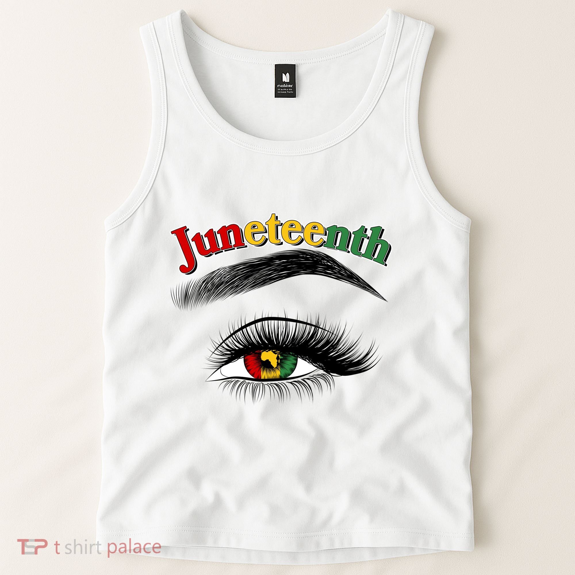 Juneteenth African American Woman Eye Tank Top