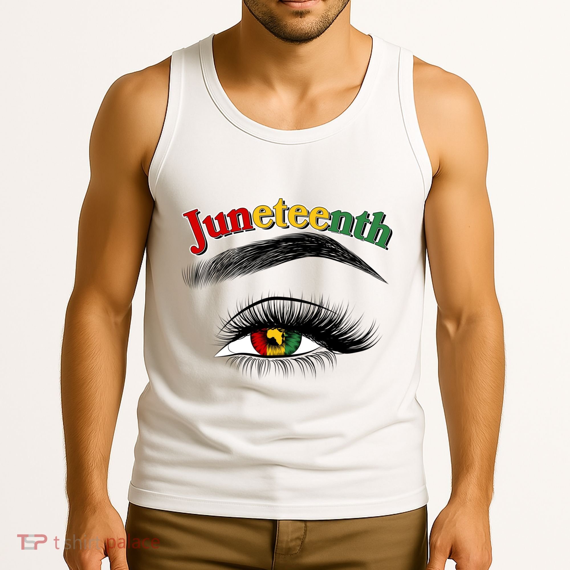 Juneteenth African American Woman Eye Tank Top