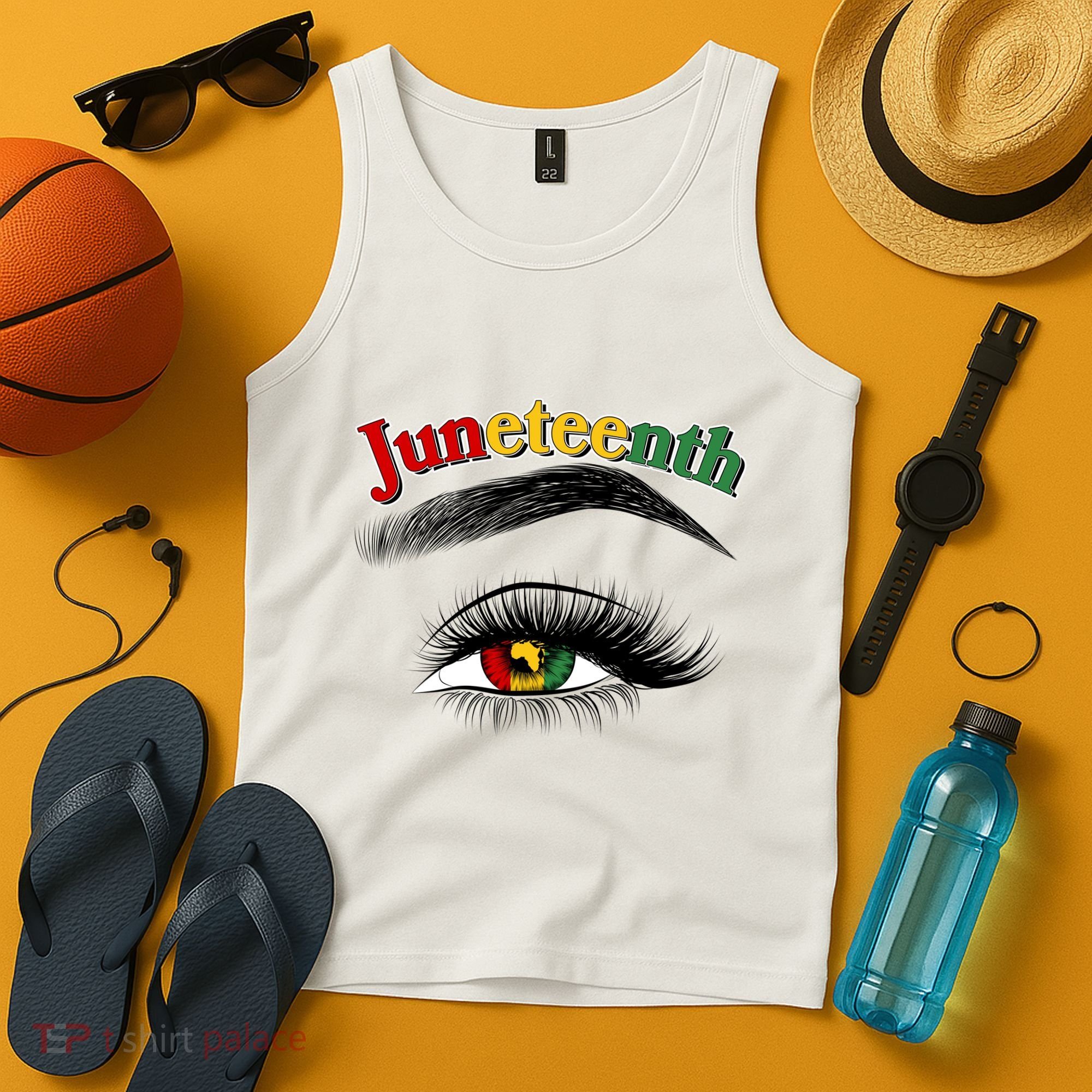 Juneteenth African American Woman Eye Tank Top