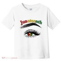 Juneteenth African American Woman Eye Toddler T-Shirt thumb 0