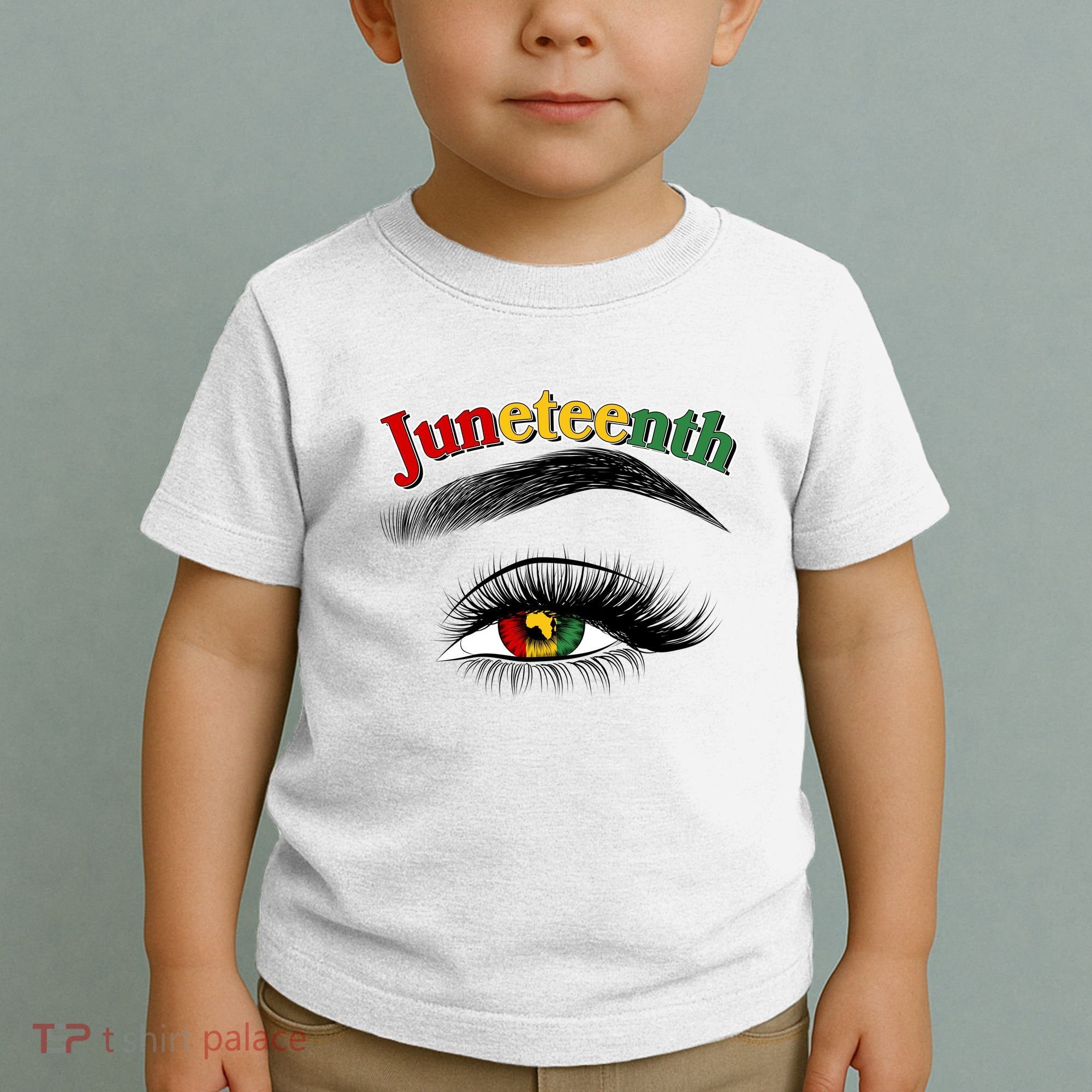 Juneteenth African American Woman Eye Toddler T-Shirt