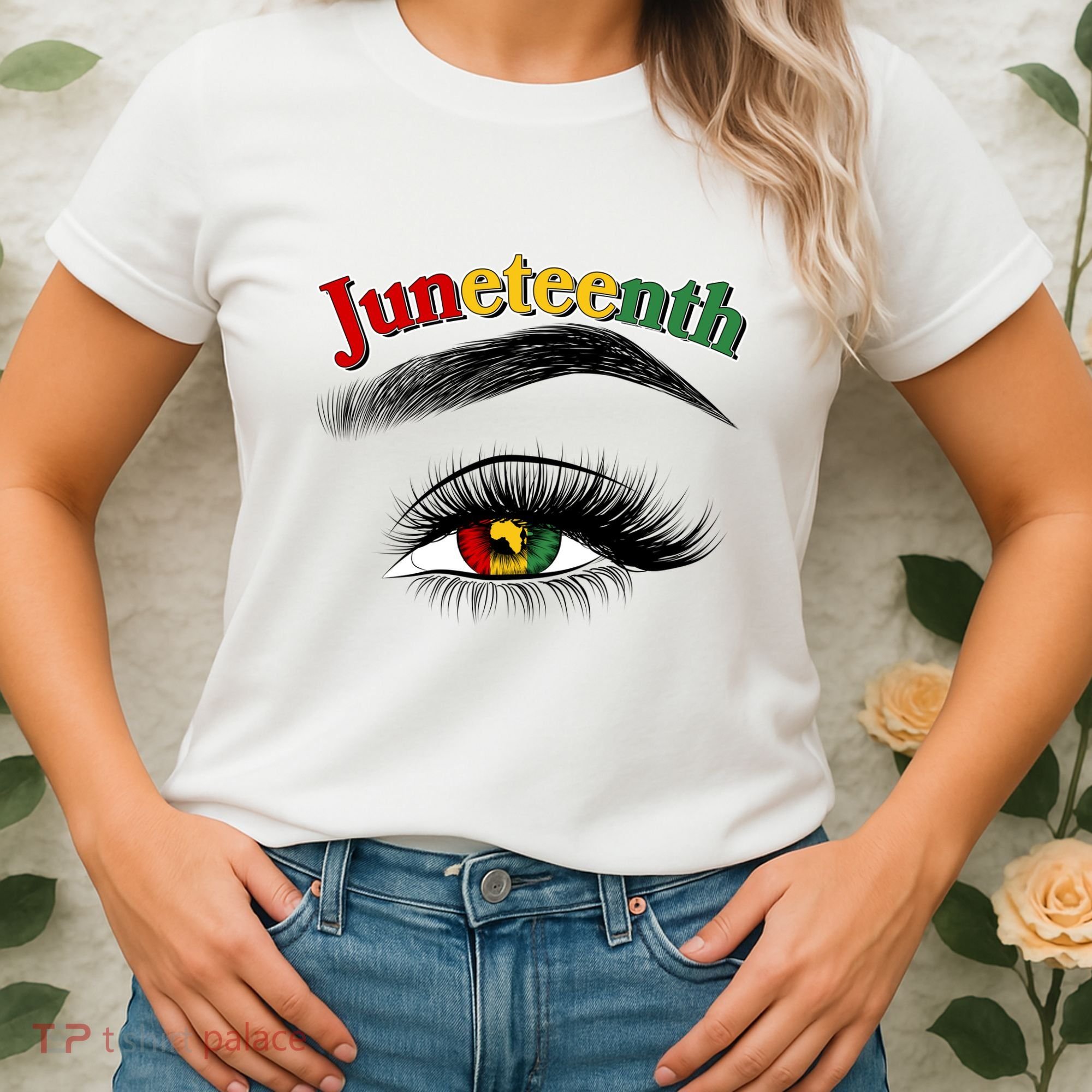 Juneteenth African American Woman Eye Women's T-Shirt