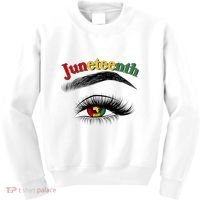 Juneteenth African American Woman Eye Kids Sweatshirt thumb 0