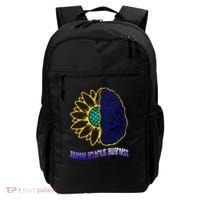 Juvenile Arthritis Awareness Month Sunflower Blue Ribbon Gift Backpack thumb 0