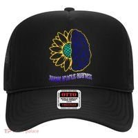 Juvenile Arthritis Awareness Month Sunflower Blue Ribbon Gift Hat thumb 0