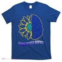 Juvenile Arthritis Awareness Month Sunflower Blue Ribbon Gift T-Shirt thumb 0