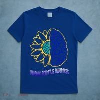 Juvenile Arthritis Awareness Month Sunflower Blue Ribbon Gift T-Shirt thumb 5
