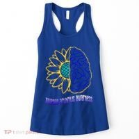 Juvenile Arthritis Awareness Month Sunflower Blue Ribbon Gift Women's Tank Top thumb 0