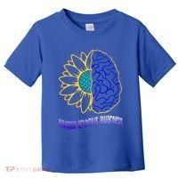 Juvenile Arthritis Awareness Month Sunflower Blue Ribbon Gift Toddler T-Shirt thumb 0