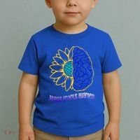 Juvenile Arthritis Awareness Month Sunflower Blue Ribbon Gift Toddler T-Shirt thumb 2