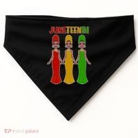 Juneteen African American Black Women USA-Made Doggie Bandana thumb 0