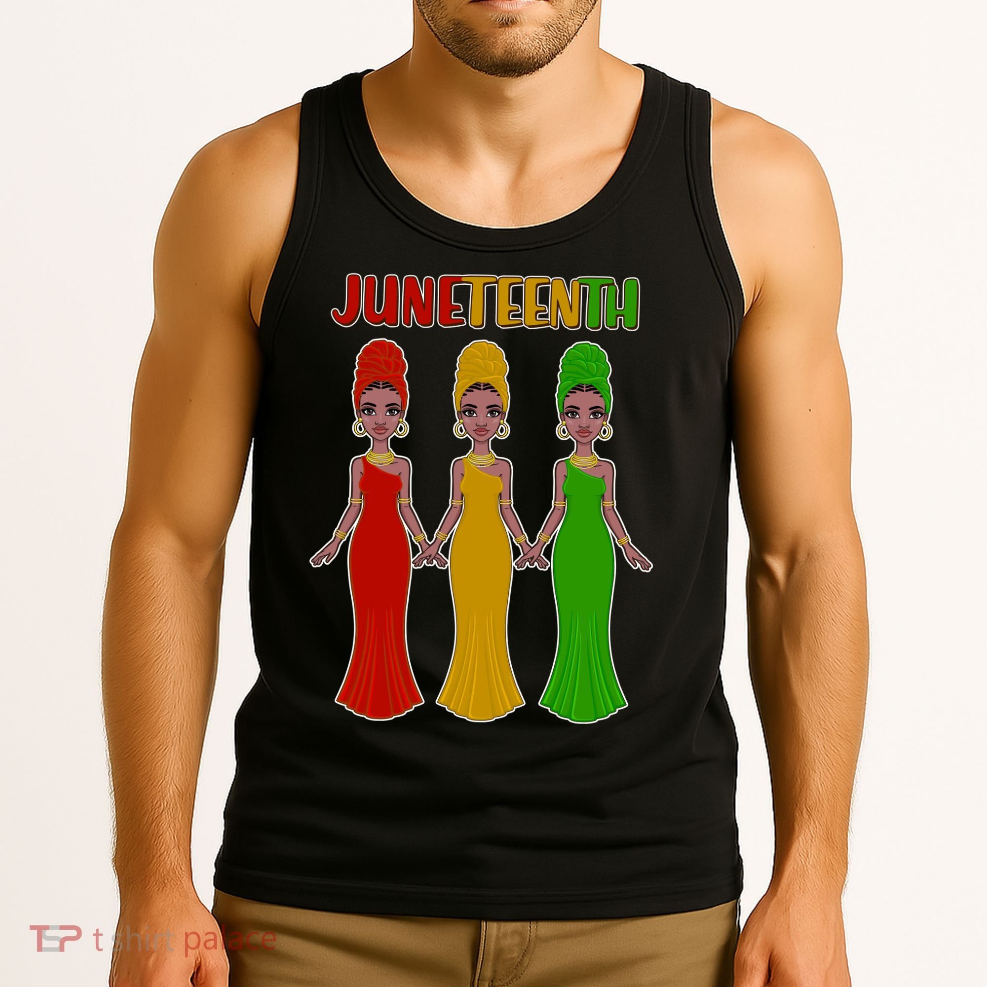 Juneteen African American Black Women Tank Top