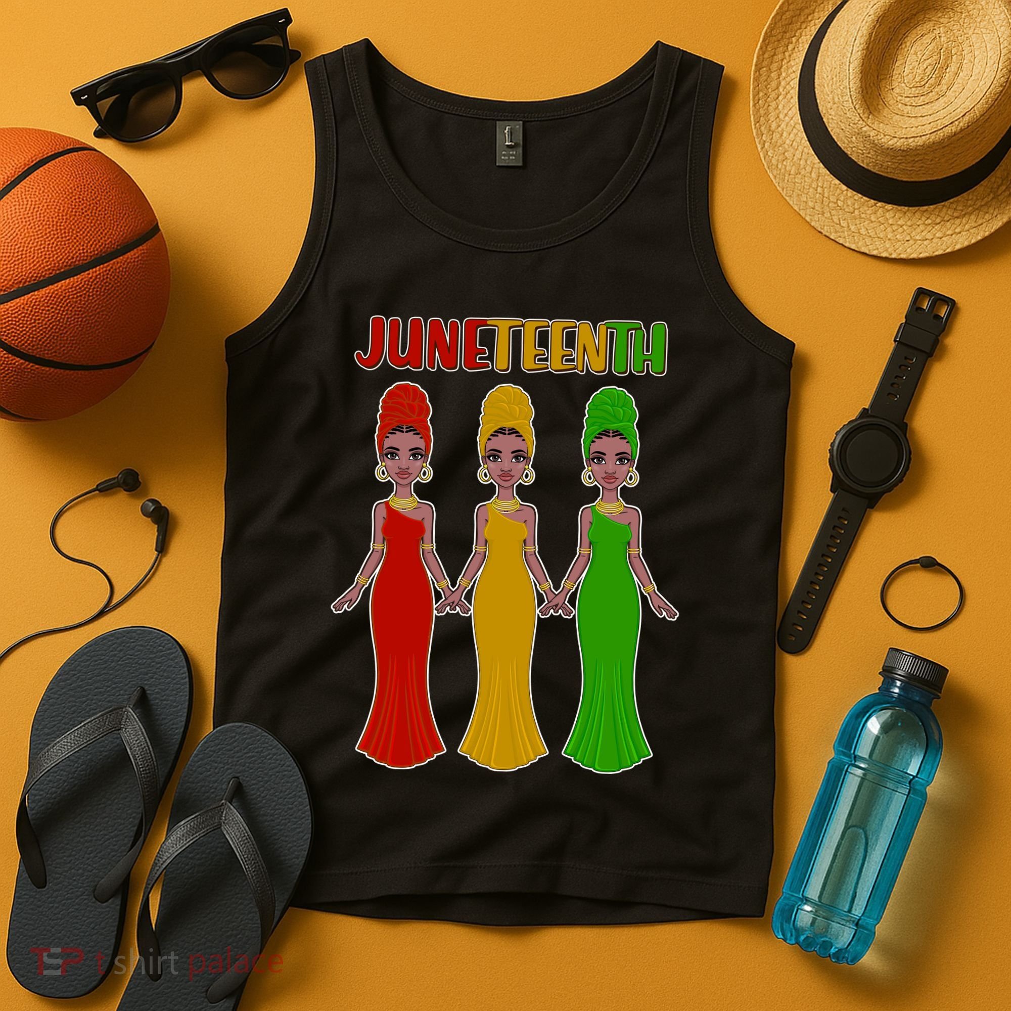Juneteen African American Black Women Tank Top