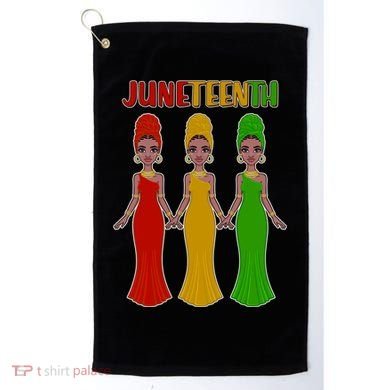 Juneteen African American Black Women Golf Towel