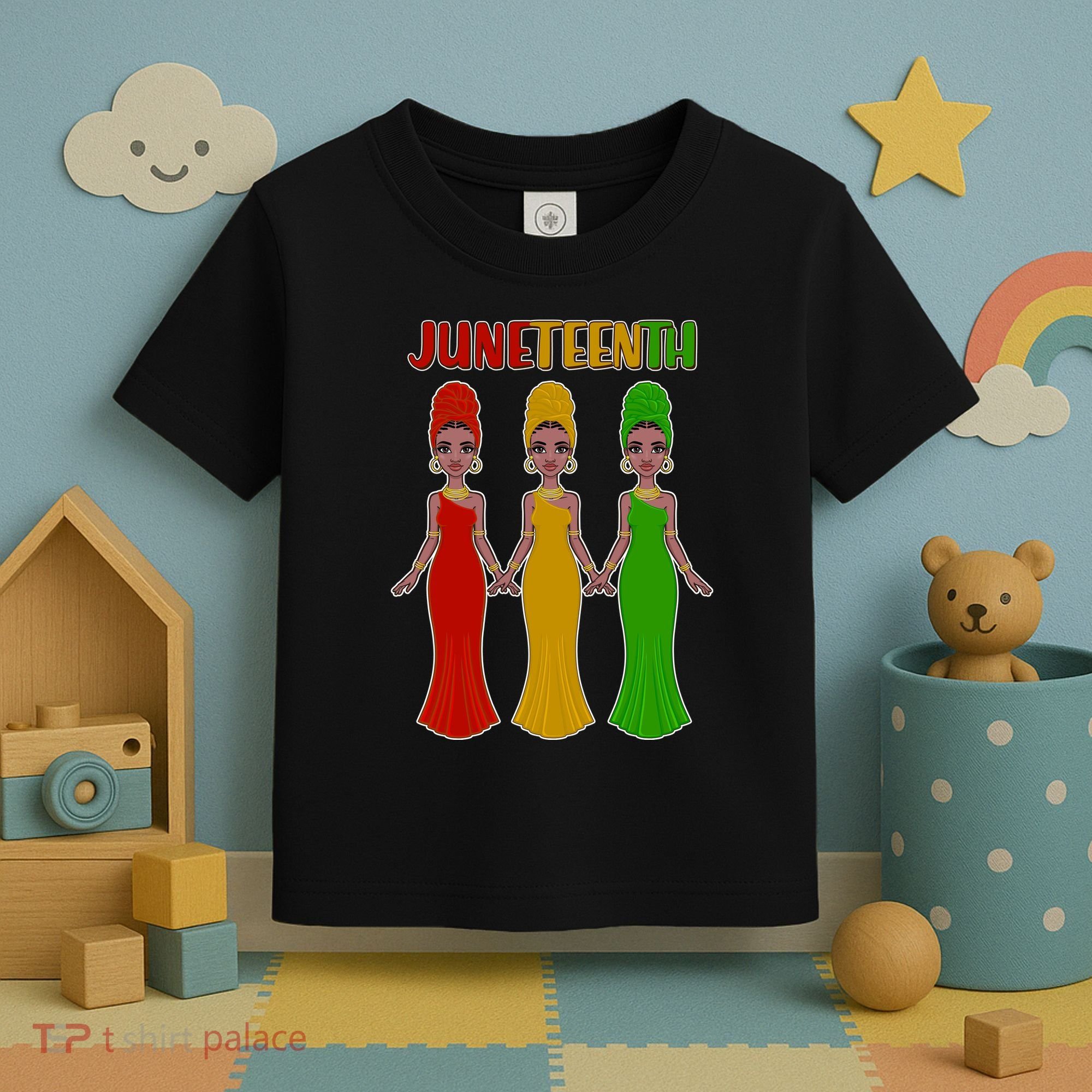 Juneteen African American Black Women Toddler T-Shirt