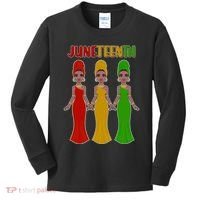 Juneteen African American Black Women Kids Long Sleeve Shirt thumb 0