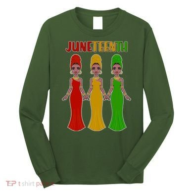 Juneteen African American Black Women Long Sleeve Shirt