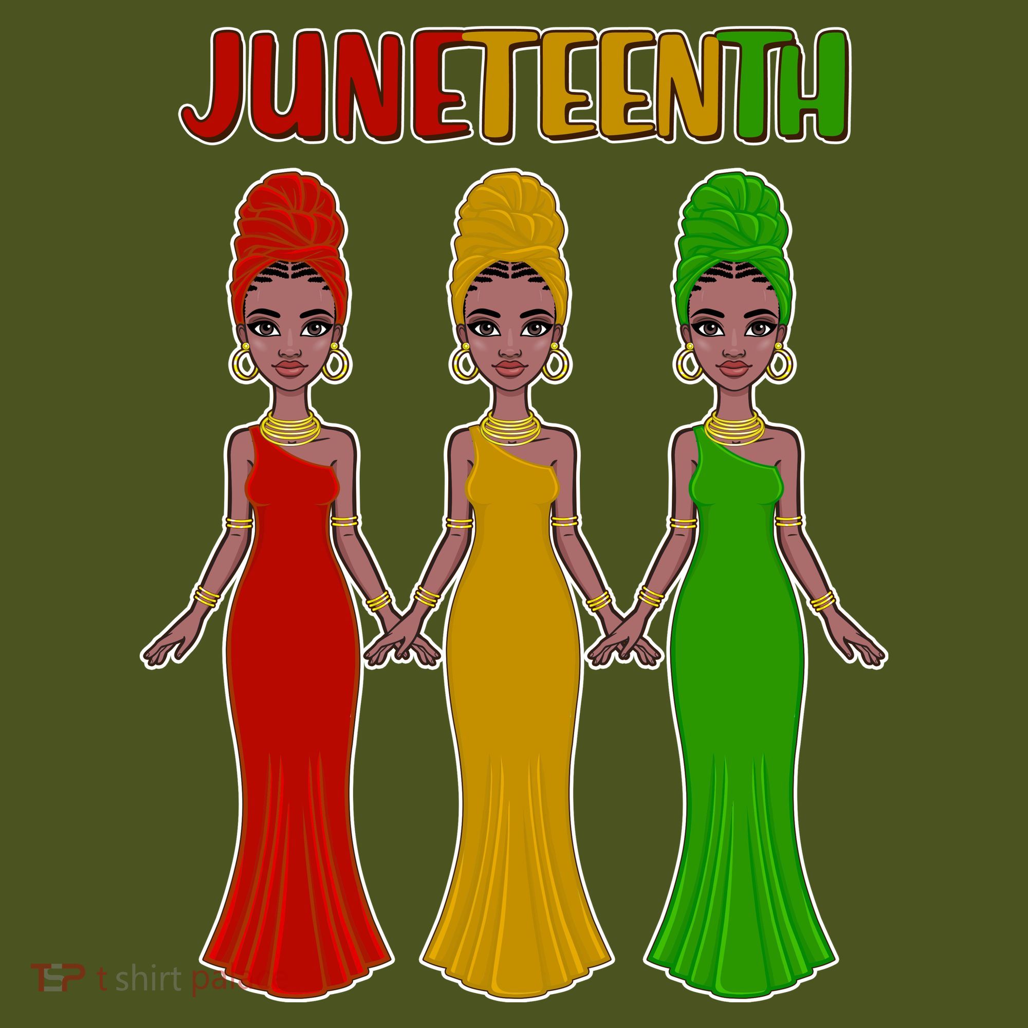 Juneteen African American Black Women Mousepad