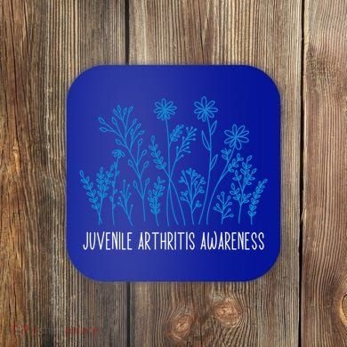 Juvenile Arthritis Awareness Family Support Matching Gift Coaster