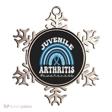 Juvenile Arthritis Awareness Month Blue Rainbow Ribbon Gift Ornament