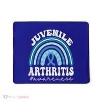 Juvenile Arthritis Awareness Month Blue Rainbow Ribbon Gift Mousepad thumb 0