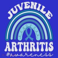 Juvenile Arthritis Awareness Month Blue Rainbow Ribbon Gift Mousepad thumb 1