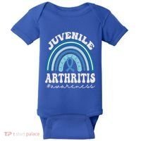Juvenile Arthritis Awareness Month Blue Rainbow Ribbon Gift Baby Bodysuit thumb 0