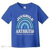 Juvenile Arthritis Awareness Month Blue Rainbow Ribbon Gift Toddler T-Shirt thumb 0