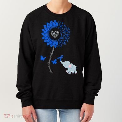 Juvenile Arthritis Awareness Sunflower Elephant Butterfly Gift Women's Sweatshirt