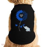 Juvenile Arthritis Awareness Sunflower Elephant Butterfly Gift Doggie Tank thumb 0