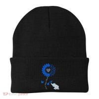 Juvenile Arthritis Awareness Sunflower Elephant Butterfly Gift Beanie thumb 0