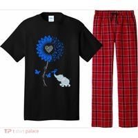 Juvenile Arthritis Awareness Sunflower Elephant Butterfly Gift Pajama Set thumb 0