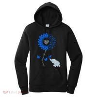 Juvenile Arthritis Awareness Sunflower Elephant Butterfly Gift Women's Hoodie thumb 0