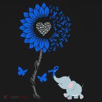 Juvenile Arthritis Awareness Sunflower Elephant Butterfly Gift Women's Hoodie thumb 2