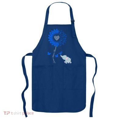 Juvenile Arthritis Awareness Sunflower Elephant Butterfly Gift Apron