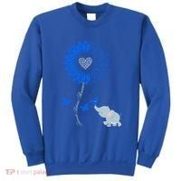 Juvenile Arthritis Awareness Sunflower Elephant Butterfly Gift Sweatshirt thumb 0