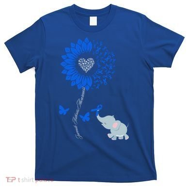 Juvenile Arthritis Awareness Sunflower Elephant Butterfly Gift T-Shirt
