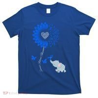 Juvenile Arthritis Awareness Sunflower Elephant Butterfly Gift T-Shirt thumb 0