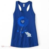 Juvenile Arthritis Awareness Sunflower Elephant Butterfly Gift Women's Tank Top thumb 0