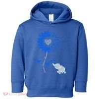 Juvenile Arthritis Awareness Sunflower Elephant Butterfly Gift Toddler Hoodie thumb 0