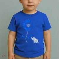Juvenile Arthritis Awareness Sunflower Elephant Butterfly Gift Toddler T-Shirt thumb 2