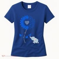 Juvenile Arthritis Awareness Sunflower Elephant Butterfly Gift Women's T-Shirt thumb 0