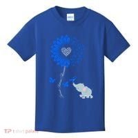 Juvenile Arthritis Awareness Sunflower Elephant Butterfly Gift Kids T-Shirt thumb 0