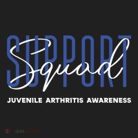 Juvenile Arthritis Awareness Support Squad Blue Ribbon Meaningful Gift Beanie thumb 2